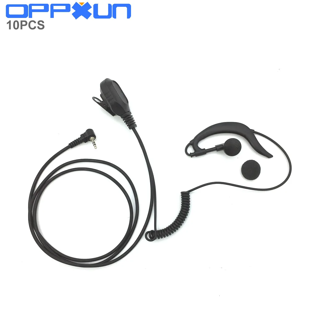 10PCS 2.5mm 1Pin G-Shape Earpiece Headset PTT MIC For Motorola Walkie Talkie For T6200 T5428 MH370 Radios Wholesale
10PCS 2.5mm 1Pin G-Shape Earpiece Headset PTT MIC For Motorola Walkie Talkie For T6200 T5428 MH370 Radios Wholesale