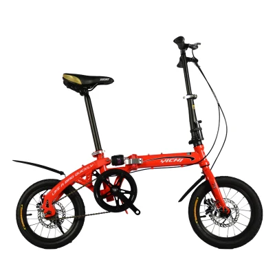 Складной велосипед YC wing Chi 14 дюймов мини zxc с двумя дисками для взрослых и