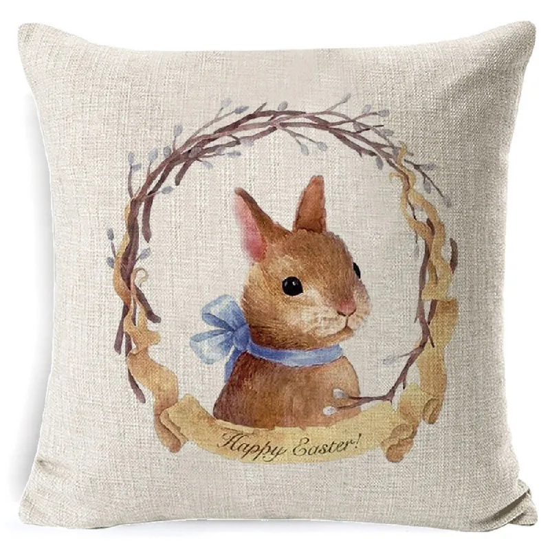 Cartoon Easter Cute Smiling Bunny Rabbit Color Home easter bunny Linen Throw Pillow Case Personalized Custom Cushion Cover
Cartoon Easter Cute Smiling Bunny Rabbit Color Home easter bunny Linen Throw Pillow Case Personalized Custom Cushion Cover