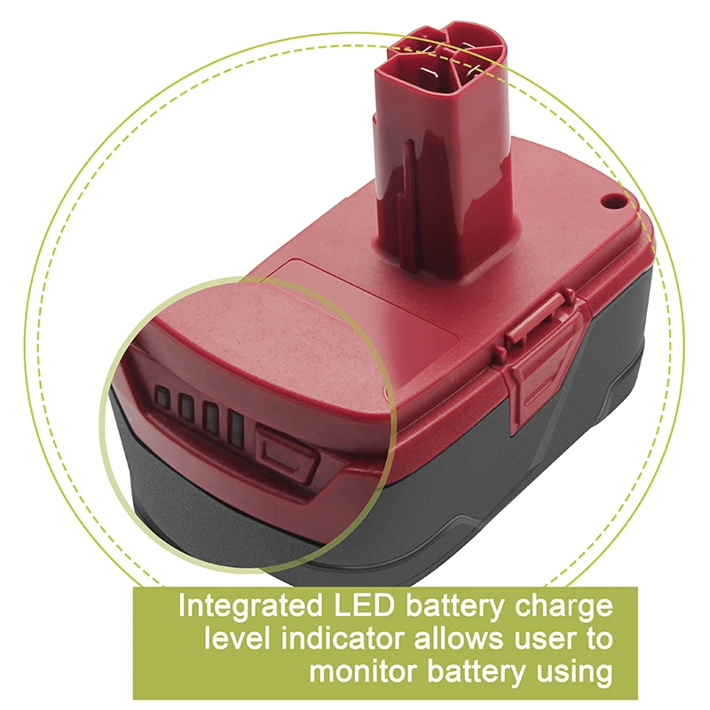 bonacell 2pcs for Craftsman 3000mAh 19.2V Replace Battery C3 130279005 1323903 1323517 11375 11580 11586 17338 17339 CRS1000 | Электроника