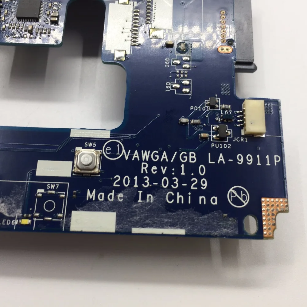 KEFU G405 VAWGA/GB LA-9911P Motherboard For lenovo g405 Motherboard E1 CPU la-9911p Motherboard rev:1.0 with CPU Test
KEFU G405 VAWGA/GB LA-9911P Motherboard For lenovo g405 Motherboard E1 CPU la-9911p Motherboard rev:1.0 with CPU Test