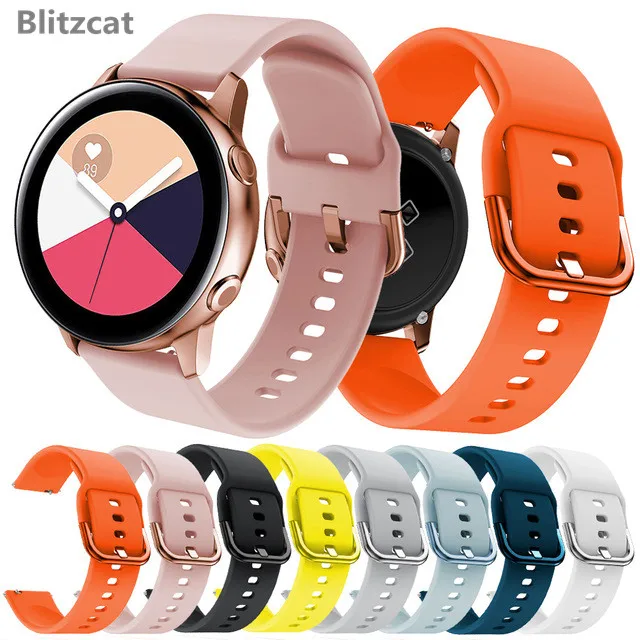 Силиконовый ремешок для Samsung Galaxy Watch Active 2 Garmin Vivoactive3 Forerunner 645 сменный