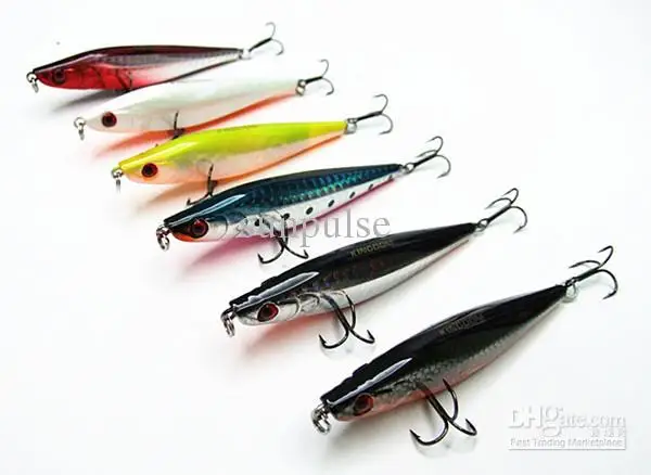 11g/8.5cm Two Sizes Six Colors new fishing baits hard plastic bait fishing tackle VMC hook All swimming layer type
11g/8.5cm Two Sizes Six Colors new fishing baits hard plastic bait fishing tackle VMC hook All swimming layer type