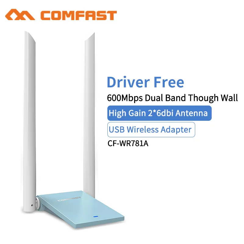 2*6dbi Wi fi Antenna USB Wireless Wifi Adapter Dual Band 2.4+5 GHz 650Mbps 802.11AC 802.11 a/b/n/g/ AC Network Adapter Dongle
2*6dbi Wi fi Antenna USB Wireless Wifi Adapter Dual Band 2.4+5 GHz 650Mbps 802.11AC 802.11 a/b/n/g/ AC Network Adapter Dongle