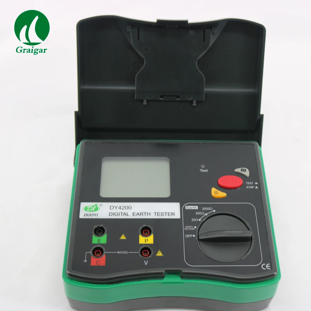 Digital DY4200 Ground Resistance Tester Complete with Test Leads Auxiliary Earth Bars
Digital DY4200 Ground Resistance Tester Complete with Test Leads Auxiliary Earth Bars