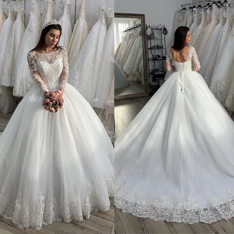 Custom Made Wedding Dress 2019 A Line Lace Appliques Sweep Train Bridal Gowns Lace Up Back Vestido De Novia
Custom Made Wedding Dress 2019 A Line Lace Appliques Sweep Train Bridal Gowns Lace Up Back Vestido De Novia