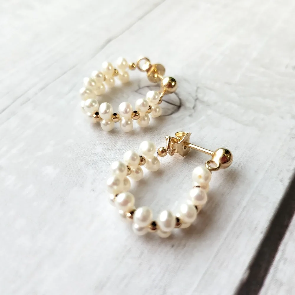 Lii Ji Real Freshwater Pearl Stud Earrings Lace Style 925 Sterling Silver Gold Plated Earrings Fancy Jewelry
Lii Ji Real Freshwater Pearl Stud Earrings Lace Style 925 Sterling Silver Gold Plated Earrings Fancy Jewelry