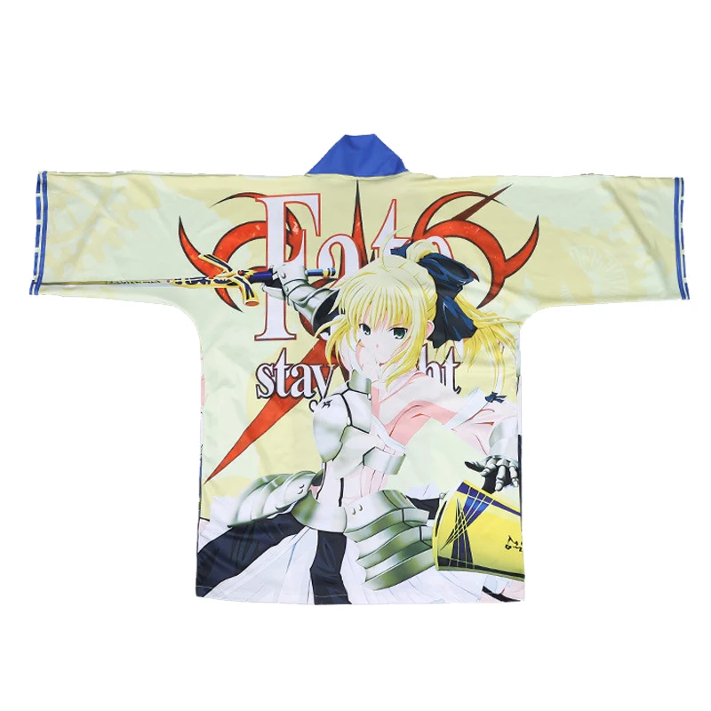 Anime Fate Stay Night FSN Kimono Cosplay Yukata Arturia Pendragon Saber Outerwear Daily Haori Harajuku Unisex Coat
Anime Fate Stay Night FSN Kimono Cosplay Yukata Arturia Pendragon Saber Outerwear Daily Haori Harajuku Unisex Coat