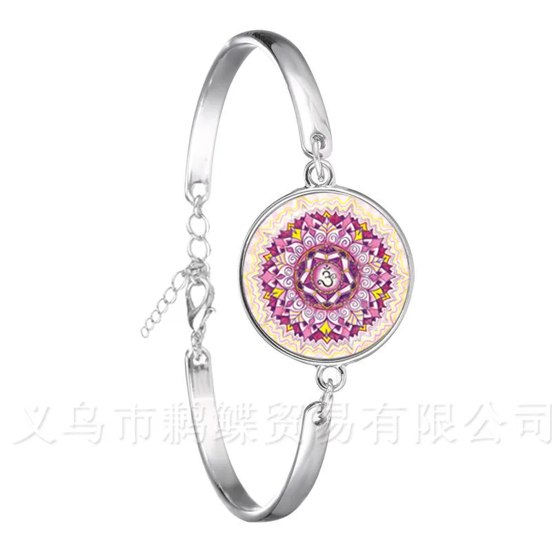 2018 Classic Lotus Mandala Jewelry Bracelet Nail Henna Om Symbol Zen Buddhism Retro Handmade Yoga Gift For Women Girls | Украшения и