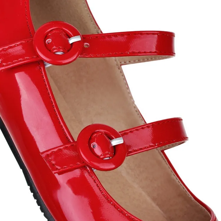 XJRHXJRSize 34-43 Vintage Women Flats Shoes Women Patent Leather Ankle Strap Flats Shoes Fashion Women Footwear With Belt Buckle
XJRHXJRSize 34-43 Vintage Women Flats Shoes Women Patent Leather Ankle Strap Flats Shoes Fashion Women Footwear With Belt Buckle