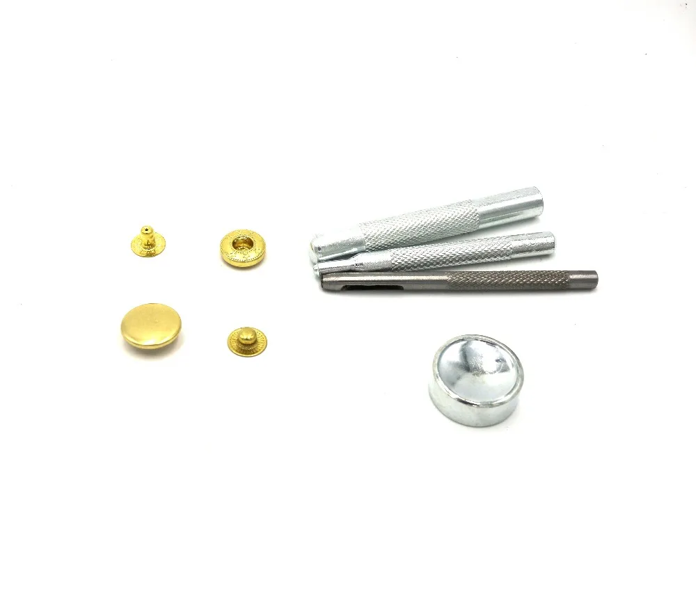 2018 Gold snaps Scrapbooking button One Setting Tool + 100 Pcs 10mm/12mm/15mm/17mm/20mm Snap Fastener Rapid Rivet Button
2018 Gold snaps Scrapbooking button One Setting Tool + 100 Pcs 10mm/12mm/15mm/17mm/20mm Snap Fastener Rapid Rivet Button