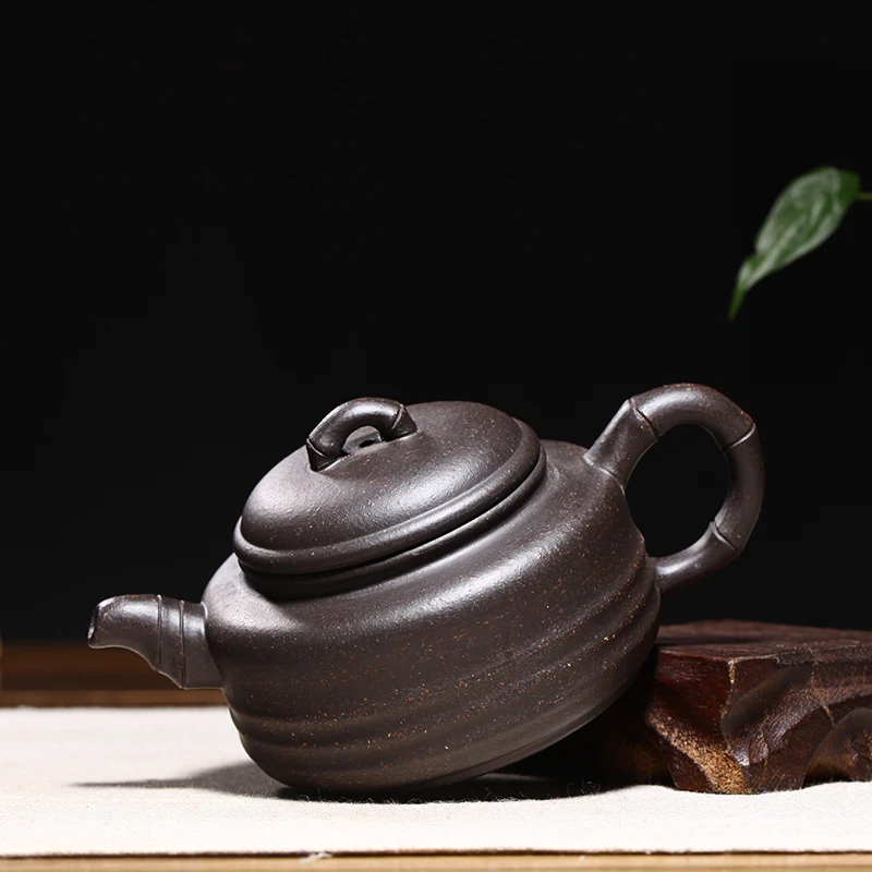 200ml Authentic Purple Clay Teapots Chinese Yixing Zisha Bamboo Tea Pot Famous Handmade Kungfu Teaware Set For Gift Safe Package
200ml Authentic Purple Clay Teapots Chinese Yixing Zisha Bamboo Tea Pot Famous Handmade Kungfu Teaware Set For Gift Safe Package