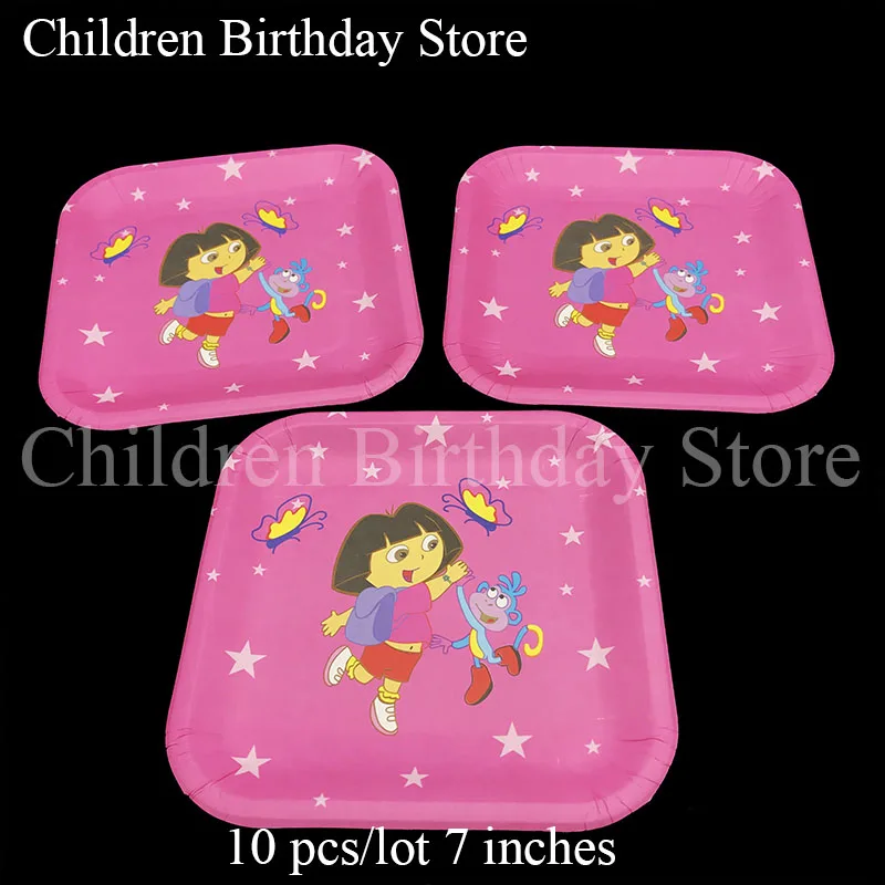 10pcs/lot Dora the Explorer disposable plates Dora the Explorer birthday party decorations Dora the Adventurer square plates
10pcs/lot Dora the Explorer disposable plates Dora the Explorer birthday party decorations Dora the Adventurer square plates