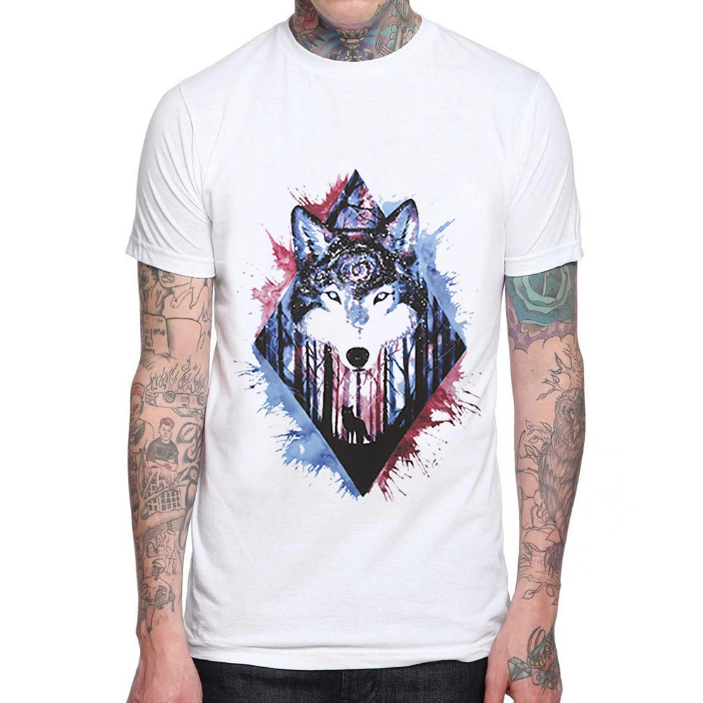 Men's Clothing T-Shirt Man White T shirt Casual 100% Cotton Animal Wolf Head Printed Short Sleeve Tee Shirt Men Brand Tshirts
Men's Clothing T-Shirt Man White T shirt Casual 100% Cotton Animal Wolf Head Printed Short Sleeve Tee Shirt Men Brand Tshirts