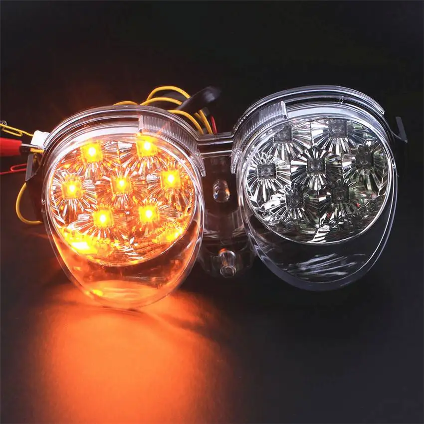 LED Turn Signals Tail Light for Yamaha YZF R6 2001 2002 Rear Brake Lamp Indicator Clear Motorcycle Accessories
LED Turn Signals Tail Light for Yamaha YZF R6 2001 2002 Rear Brake Lamp Indicator Clear Motorcycle Accessories