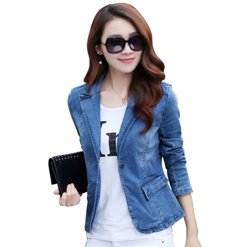 Spring Autumn Women Basic Denim Jacket Long Sleeve Slim Female Denim Jeans Jacket Casual Vintage Outwear Slim Suit Jacket
Spring Autumn Women Basic Denim Jacket Long Sleeve Slim Female Denim Jeans Jacket Casual Vintage Outwear Slim Suit Jacket