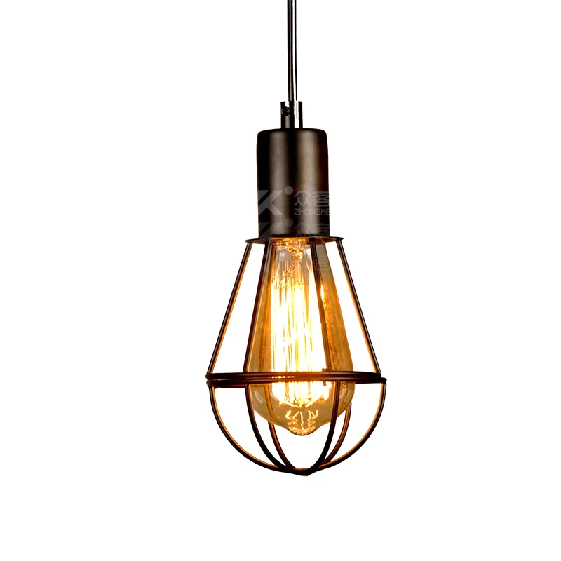 Loft Vintage Industrial Wind Cage Pendant Lamp E27 Holder Iron Pendant Light for Restaurant Bar Counter Attic Bookstore
Loft Vintage Industrial Wind Cage Pendant Lamp E27 Holder Iron Pendant Light for Restaurant Bar Counter Attic Bookstore