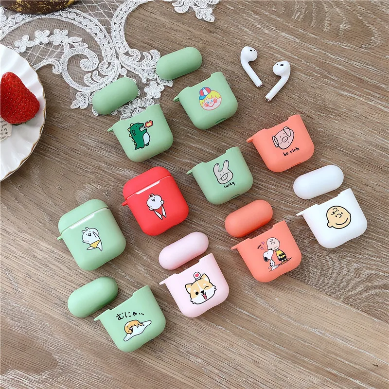Силиконовые сумки для Airpods Unicorn Miki Mini Couple Apple чехол наушников лимонный фруктовый