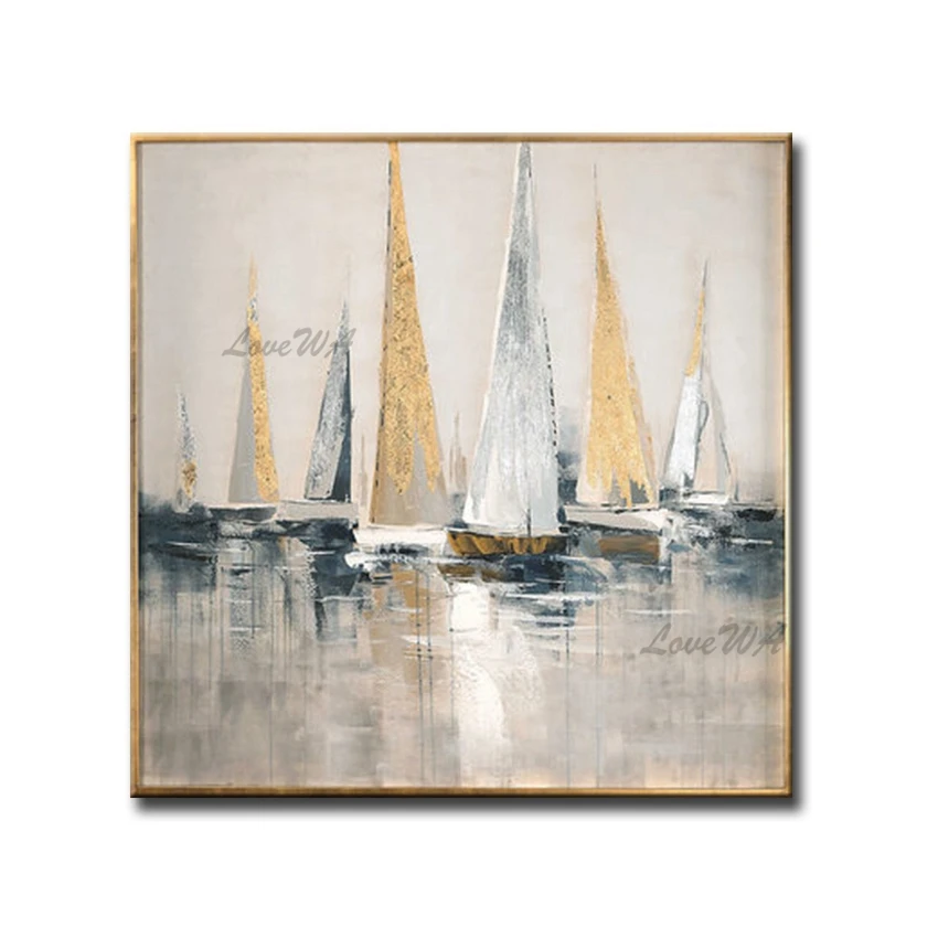 Textured Abstract Sailboat Oil Painting Knife 100% Hand Painted Canvas Paintings Wall Art Artwork Seascape Art Painting For Wall
Textured Abstract Sailboat Oil Painting Knife 100% Hand Painted Canvas Paintings Wall Art Artwork Seascape Art Painting For Wall