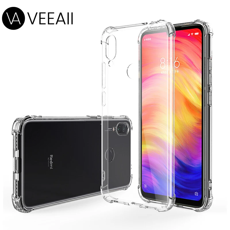 Прозрачный чехол для телефона VEEAII Xiaomi redmi note 7 прозрачный 5 6 K20 Pro силиконовый