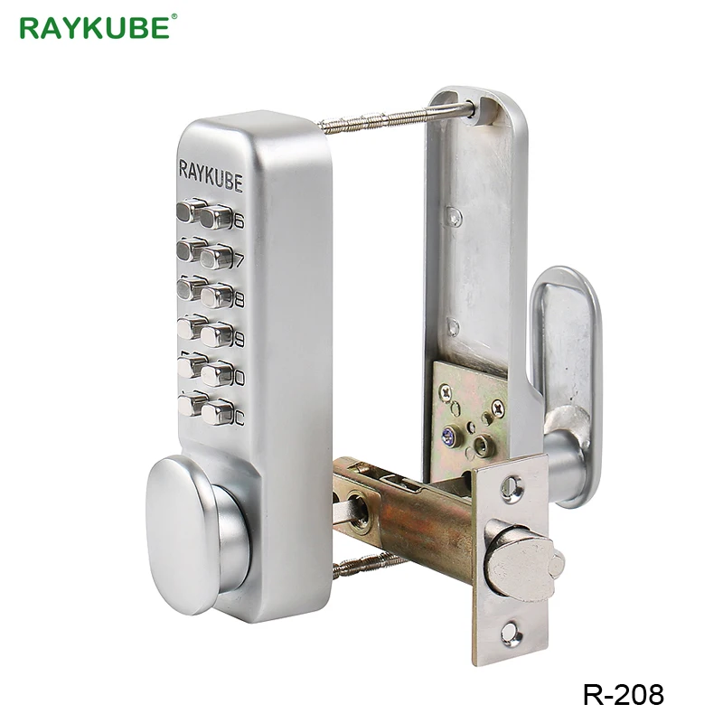 RAYKUBE Password Lock Mechanical Digital Opening Door Lock Keyless Entry Waterproof R-208
RAYKUBE Password Lock Mechanical Digital Opening Door Lock Keyless Entry Waterproof R-208