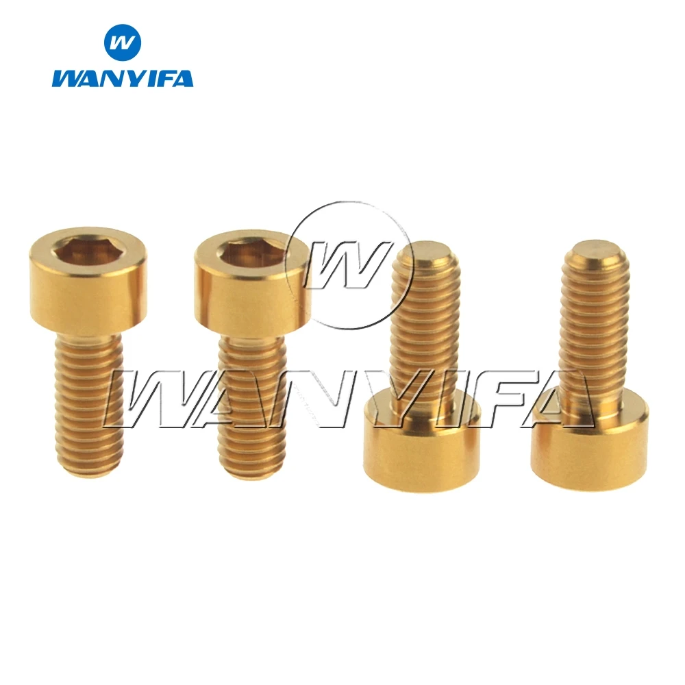 Wanifa 4 шт. Титановые Болты Винты M6x15mm Stimga головка для велосипеда дисковый тормоз