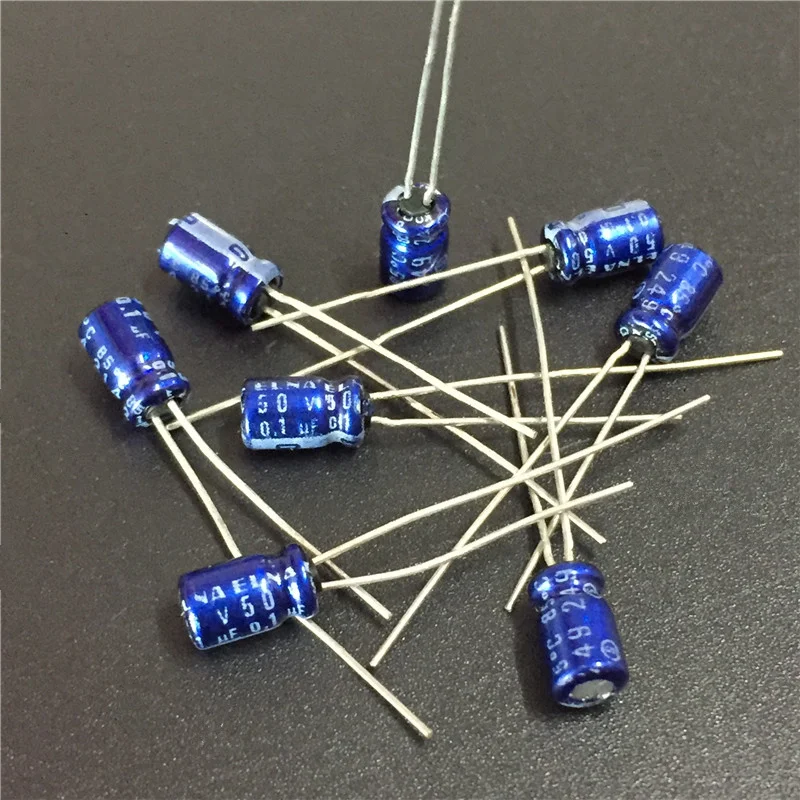 20шт 0 1 мкФ 50В ELNA Blue 4x5 мм 50V0.1uF низкопрофильный аудио конденсатор|Конденсаторы| |