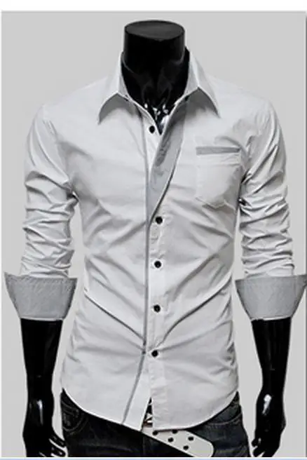 Shirts Free shipping explosion models of high-end men's fashion casual striped long-sleeved shirt Men 10430
Shirts Free shipping explosion models of high-end men's fashion casual striped long-sleeved shirt Men 10430