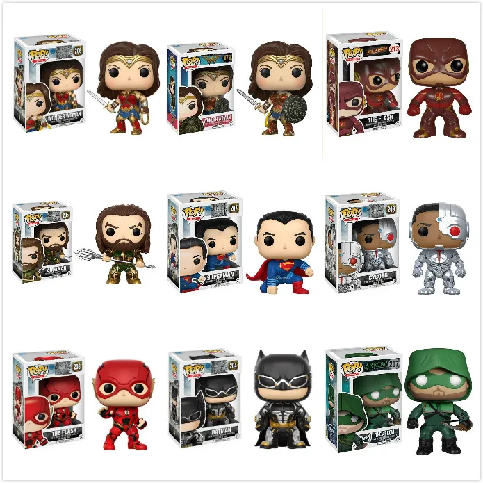 Funko Pop аниме чудо женщина Супермен коллекция Бэтмен модель игрушки фильм детские