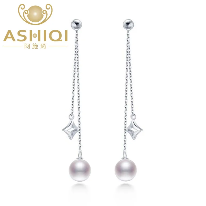 Женские серьги-капельки ASHIQI, длинные серьги с жемчугом из серебра 925 пробы, натуральный белый цвет, 2017
Женские серьги-капельки ASHIQI, длинные серьги с жемчугом из серебра 925 пробы, натуральный белый цвет, 2017