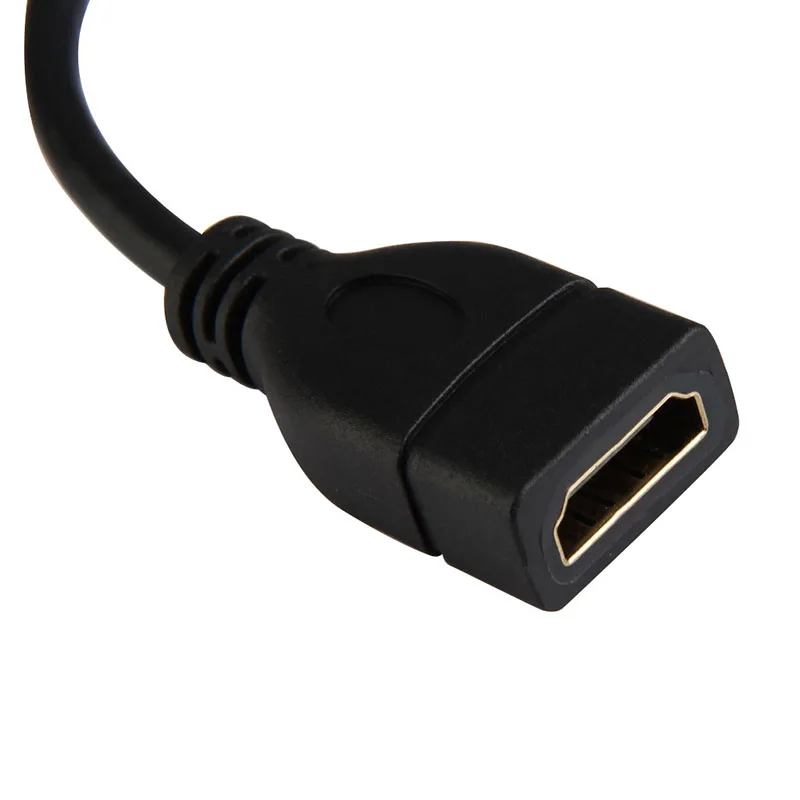 15cm Mini Black 1080P Micro Male D to Female A Jack Adapter Cable HDMI-compatible Convertor for Phone Camera MP4 Transfer to TV
15cm Mini Black 1080P Micro Male D to Female A Jack Adapter Cable HDMI-compatible Convertor for Phone Camera MP4 Transfer to TV