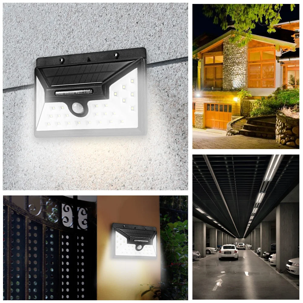 30 LED Solar Wall Light Outdoor Powered Lamp Garden Patio Yard Garage Waterproof Emergency | Лампы и освещение