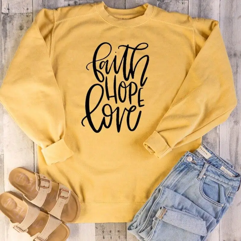 Faith hope lover sweatshirt women fashion unisex grunge tumblr Hipster Christian baptism Inspirational religion Pullovers tops
Faith hope lover sweatshirt women fashion unisex grunge tumblr Hipster Christian baptism Inspirational religion Pullovers tops
