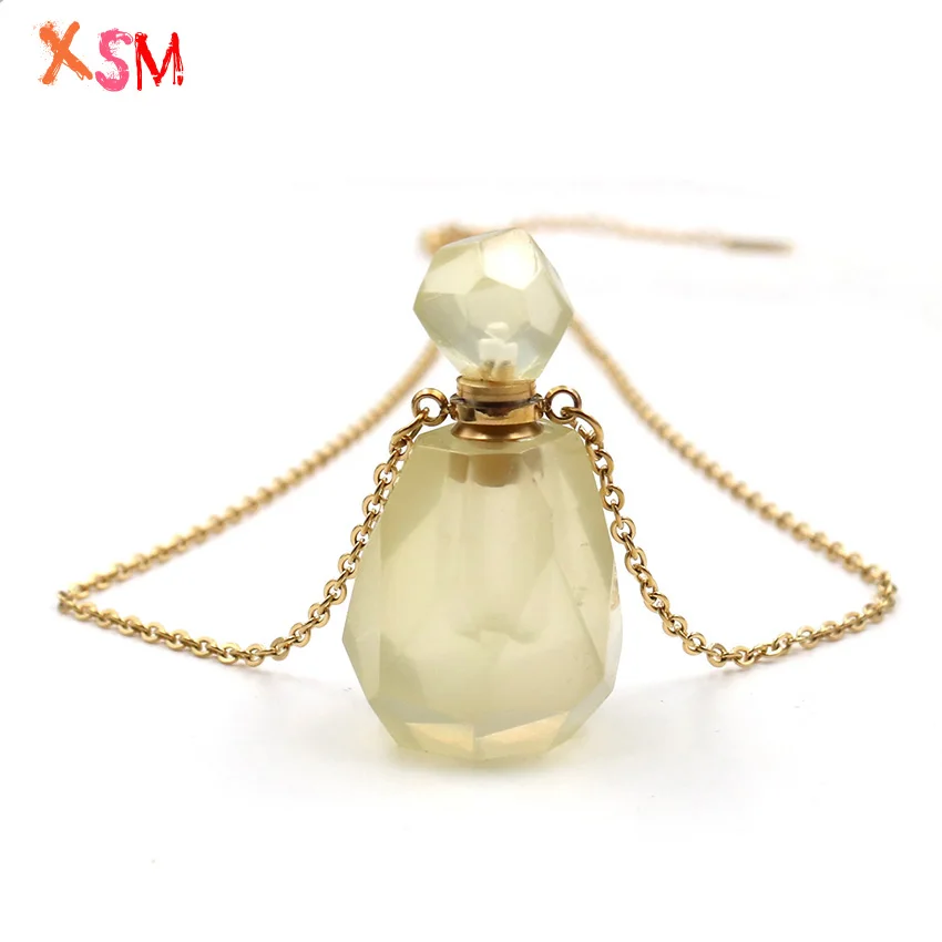 Natural Yellow Quartz Essential Oil Jar Perfume Bottle Pendant Light Yellow Gold Link Chain Necklace for Women Charms Jewelry
Natural Yellow Quartz Essential Oil Jar Perfume Bottle Pendant Light Yellow Gold Link Chain Necklace for Women Charms Jewelry