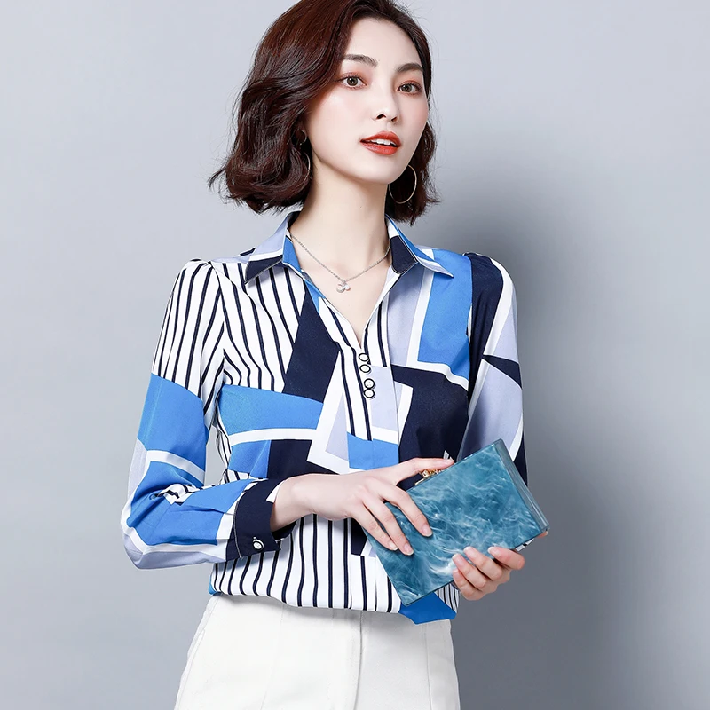 Women Blouses 2019 Fashion Long Sleeve Turn Down Collar Office Shirt Chiffon Blouse Shirt Casual Tops Plus Size Blusas Femininas
Women Blouses 2019 Fashion Long Sleeve Turn Down Collar Office Shirt Chiffon Blouse Shirt Casual Tops Plus Size Blusas Femininas