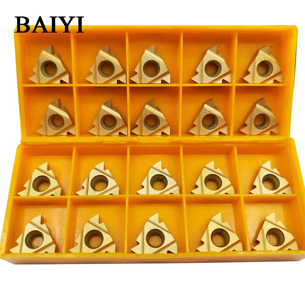 10 pieces 16ER AG60 / 16IR AG60 BP010 CNC Lathe indexable threaded carbon compound insert blade tungsten thread tool
10 pieces 16ER AG60 / 16IR AG60 BP010 CNC Lathe indexable threaded carbon compound insert blade tungsten thread tool