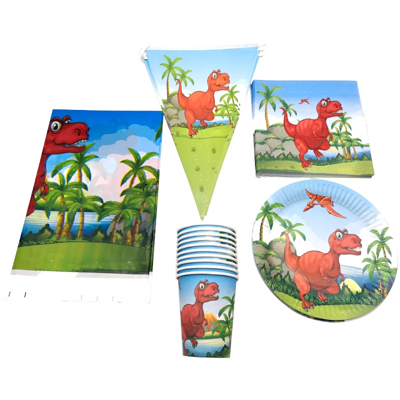 Dinosaur Theme Napkins Decorate Flags Cups Birthday Party Hanging Banner Baby Shower Boys Kids Favors Tablecloth Plates 51PCS
Dinosaur Theme Napkins Decorate Flags Cups Birthday Party Hanging Banner Baby Shower Boys Kids Favors Tablecloth Plates 51PCS