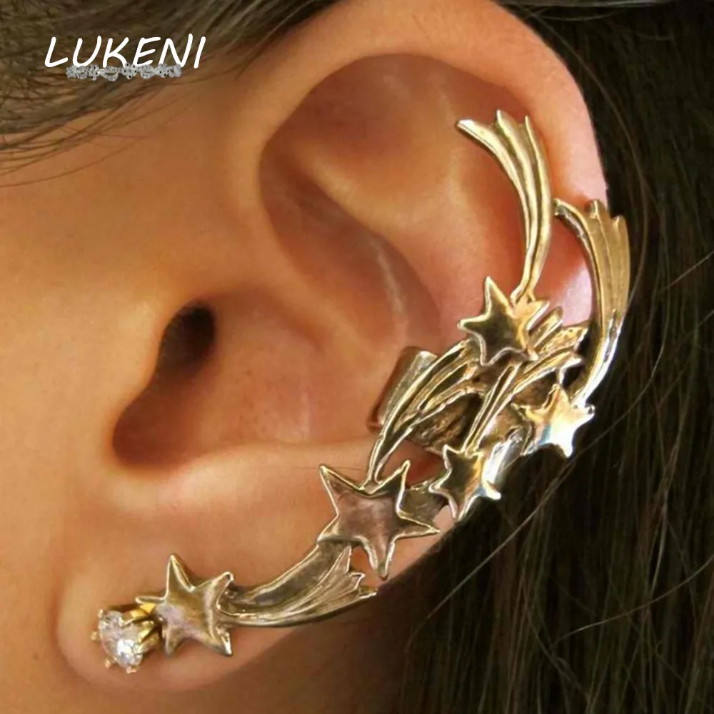 LUKENI 5Pcs/Lot Fashion Jewelry Earrings 2017 Punk Star Ear Cuff Clip Wedding Earrings For Women And Men CE009
LUKENI 5Pcs/Lot Fashion Jewelry Earrings 2017 Punk Star Ear Cuff Clip Wedding Earrings For Women And Men CE009