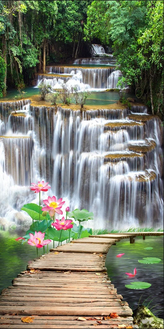 3d room wallpaper custom photo mural Falls bridge lotus porch home decor background 3d wall murals wallpaper for walls 3 d
3d room wallpaper custom photo mural Falls bridge lotus porch home decor background 3d wall murals wallpaper for walls 3 d