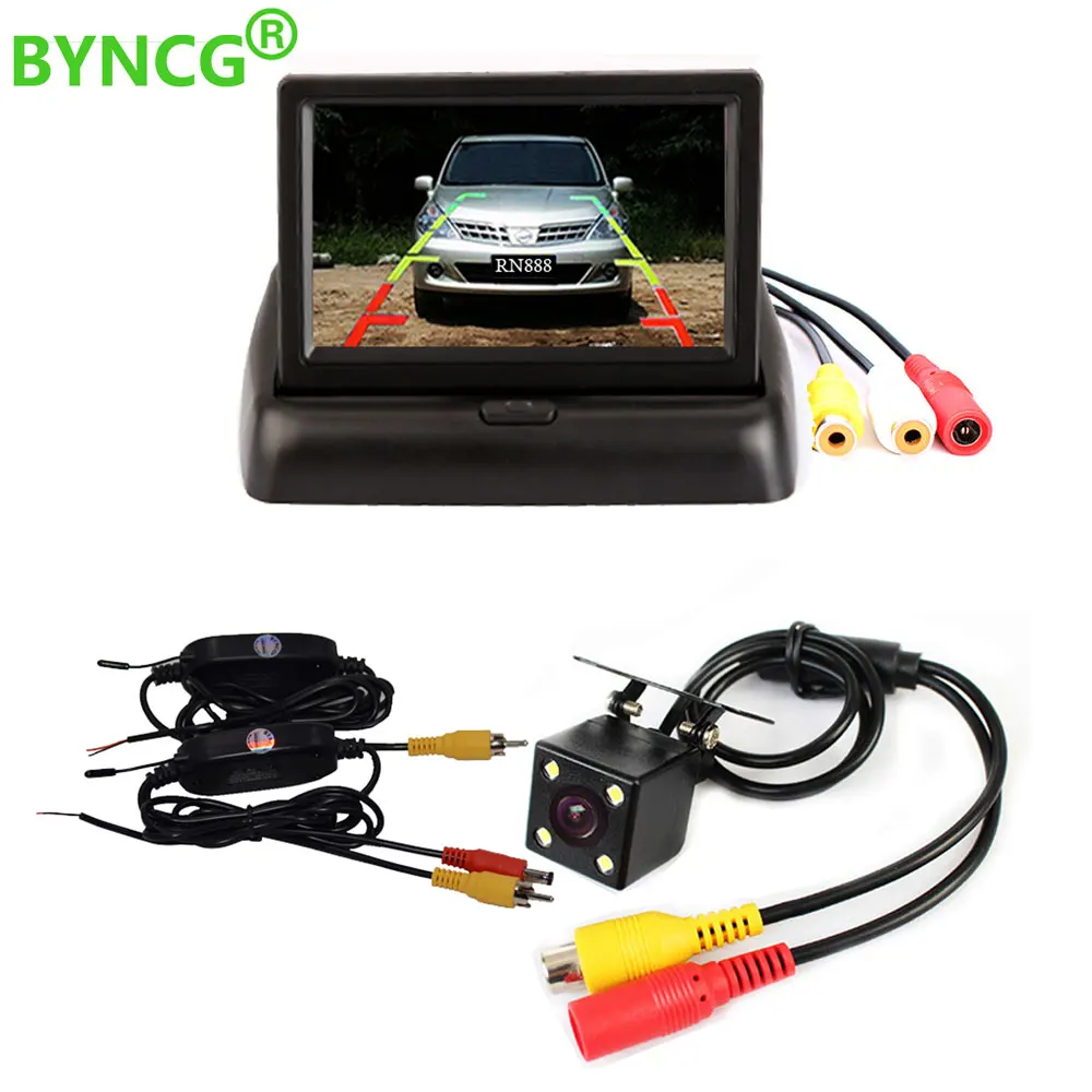 BYNCG 4.3 Inch TFT LCD Car Monitor Foldable Monitor Display Reverse Camera Parking System for Car Rearview Monitors NTSC
BYNCG 4.3 Inch TFT LCD Car Monitor Foldable Monitor Display Reverse Camera Parking System for Car Rearview Monitors NTSC