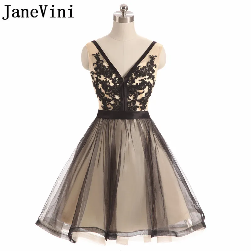 JaneVini 2018 Tulle Short Bridesmaid Dresses A-Line Sexy Backless V-Neck Lace Appliques Knee-Length Plus Size Vestiti Damigelle
JaneVini 2018 Tulle Short Bridesmaid Dresses A-Line Sexy Backless V-Neck Lace Appliques Knee-Length Plus Size Vestiti Damigelle