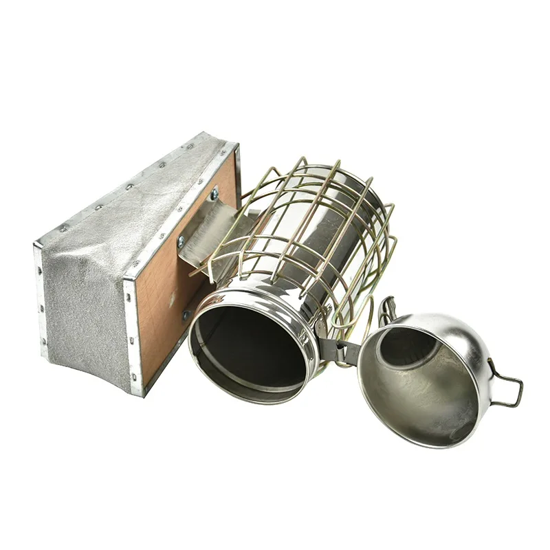New stainless steel manual bee hive smoker with hot shield beekeeping tool kit beekeeping smoker
New stainless steel manual bee hive smoker with hot shield beekeeping tool kit beekeeping smoker