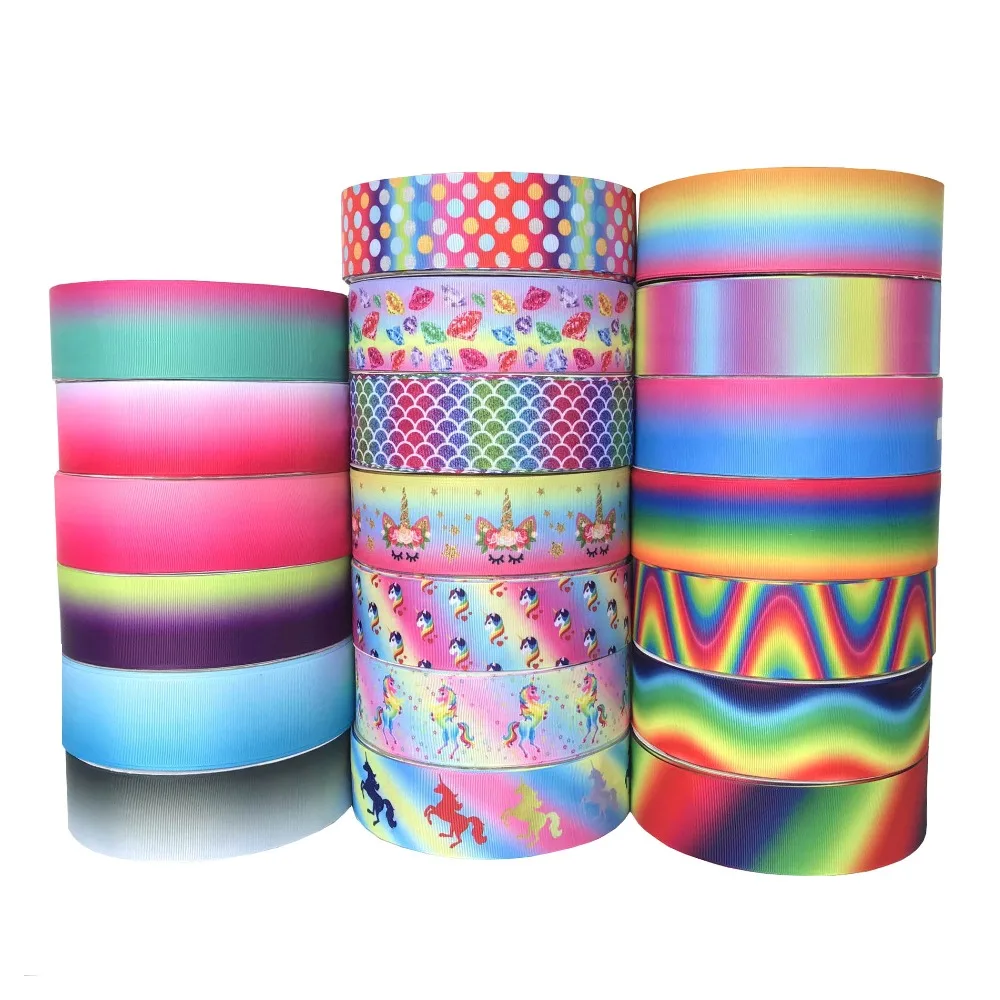 10y 25mm 38mm 50mm Gradient Rainbow Grosgrain Ribbon for Wedding Home Decor DIY Gift Wrapping Unicorn Party Handmade Accessories
10y 25mm 38mm 50mm Gradient Rainbow Grosgrain Ribbon for Wedding Home Decor DIY Gift Wrapping Unicorn Party Handmade Accessories