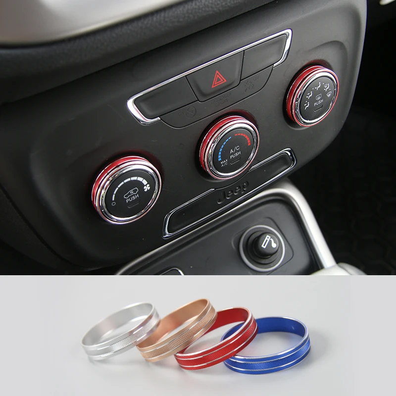 SHINEKA Car Interior Accessories Air Conditioner Swtich Button Decoration Ring Fit For Jeep Compass Manual Type 2017
SHINEKA Car Interior Accessories Air Conditioner Swtich Button Decoration Ring Fit For Jeep Compass Manual Type 2017