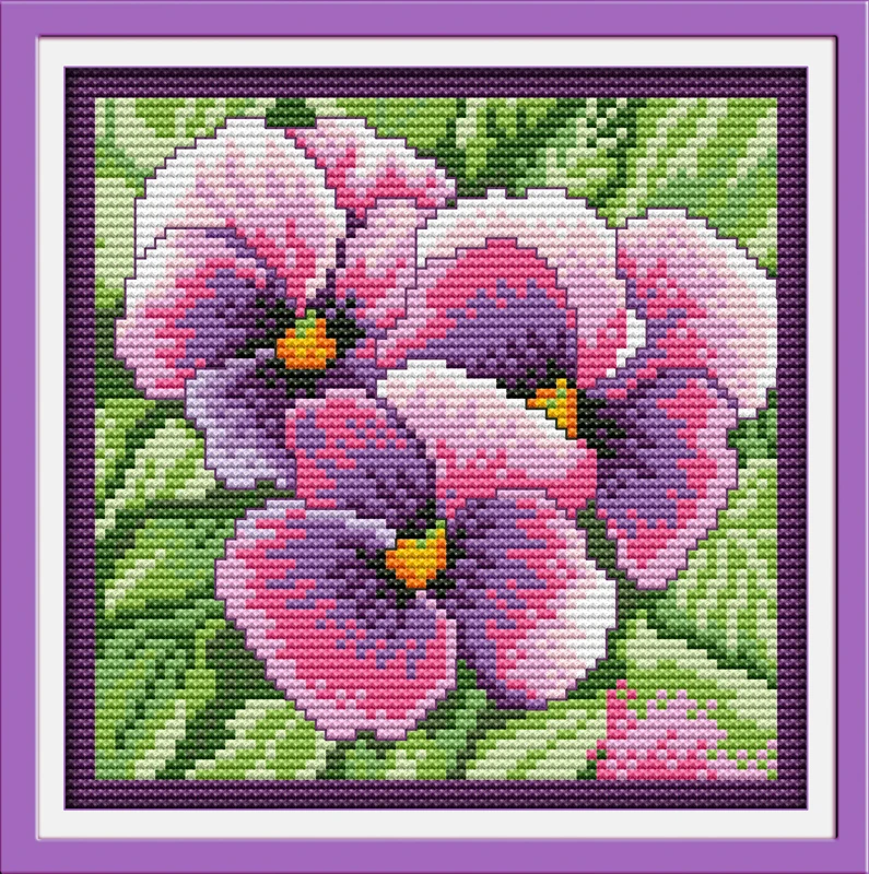 Pansy cross stitch kits flowers count 18ct 14ct 11ct print canvas embroider pattern tool DIY handmade needlework decoration plus
Pansy cross stitch kits flowers count 18ct 14ct 11ct print canvas embroider pattern tool DIY handmade needlework decoration plus