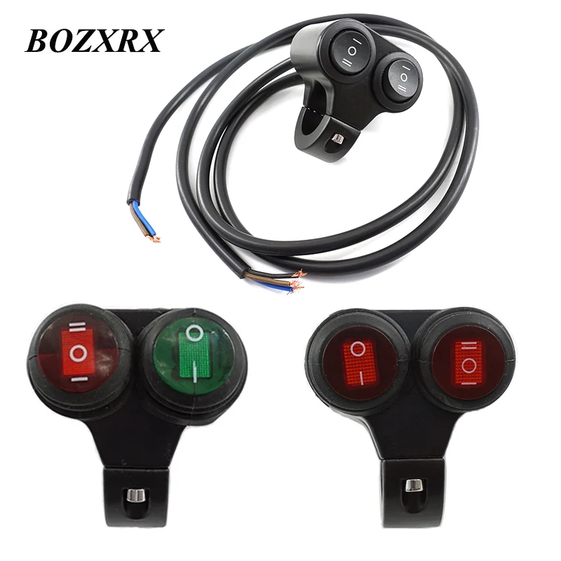 BOZXRX 22mm Motorcycle Switches Handlebar Dual Control Switch Headlight Hazard Brake Fog Light ON OFF ON Aluminum Alloy
BOZXRX 22mm Motorcycle Switches Handlebar Dual Control Switch Headlight Hazard Brake Fog Light ON OFF ON Aluminum Alloy