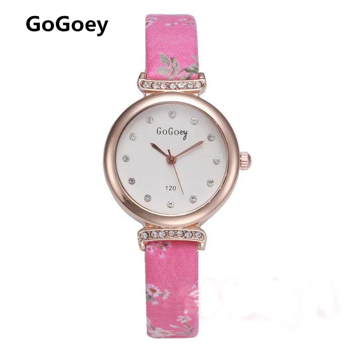 Hot Sales Gogoey Brand Fashion Flower Leather Watch Women Ladies Rhinestone Dress Quartz Wristwatch Relojes Mujer 120
Hot Sales Gogoey Brand Fashion Flower Leather Watch Women Ladies Rhinestone Dress Quartz Wristwatch Relojes Mujer 120