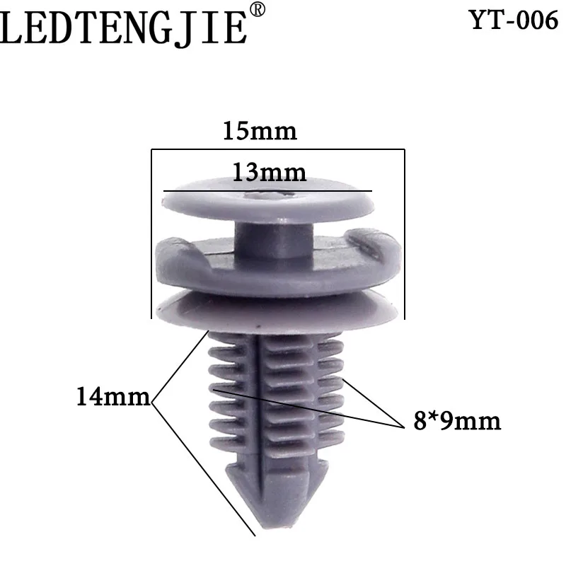 Auto Fastener Clip Door Trim Panel Plastic Clips Rivets Retainer 100 PCS YT-006 for Toyota Car Fender Bumper Car Styling
Auto Fastener Clip Door Trim Panel Plastic Clips Rivets Retainer 100 PCS YT-006 for Toyota Car Fender Bumper Car Styling
