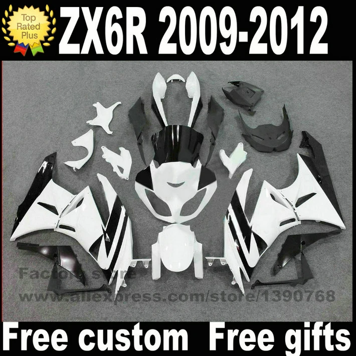 Free 7 gifts fairings set for Kawasaki ZX6R 2009 2010 2011 2012 white black fairing body kits 09-12 TZ28
Free 7 gifts fairings set for Kawasaki ZX6R 2009 2010 2011 2012 white black fairing body kits 09-12 TZ28