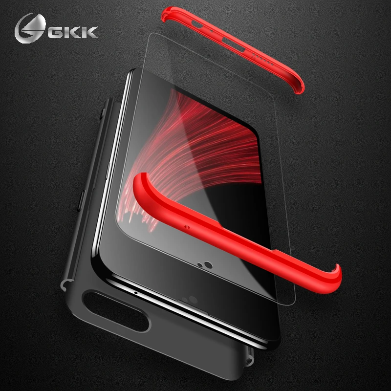 GKK Роскошный чехол для OPPO F5 F7 F9 Жесткий ПК Матовый ударопрочный 3 в 1 дизайн ультра